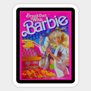 Y2k aesthetics breakfast Barbie dance Sticker